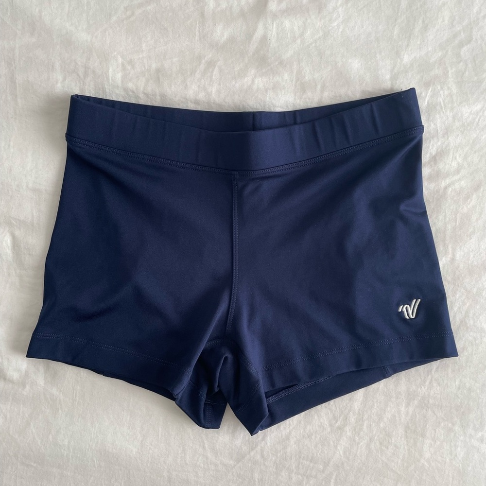 Varsity Navy Blue Athletic Shorts